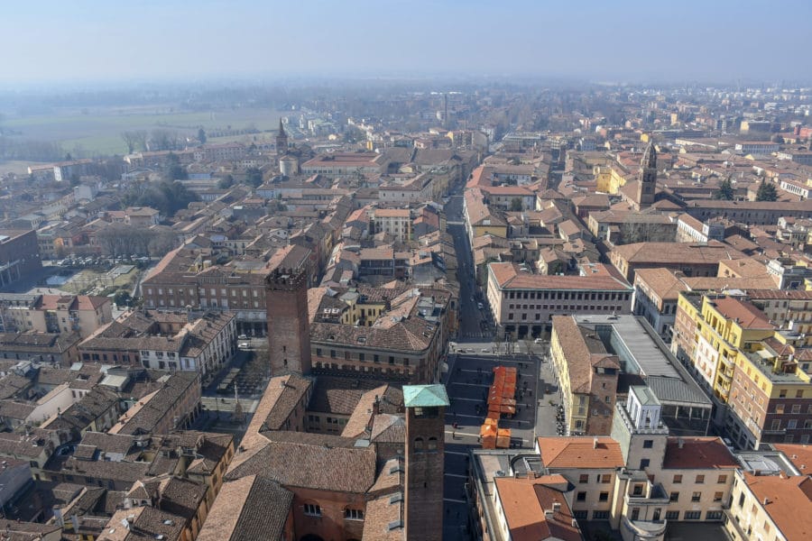 Vista su Cremona_panorama_torrazzo