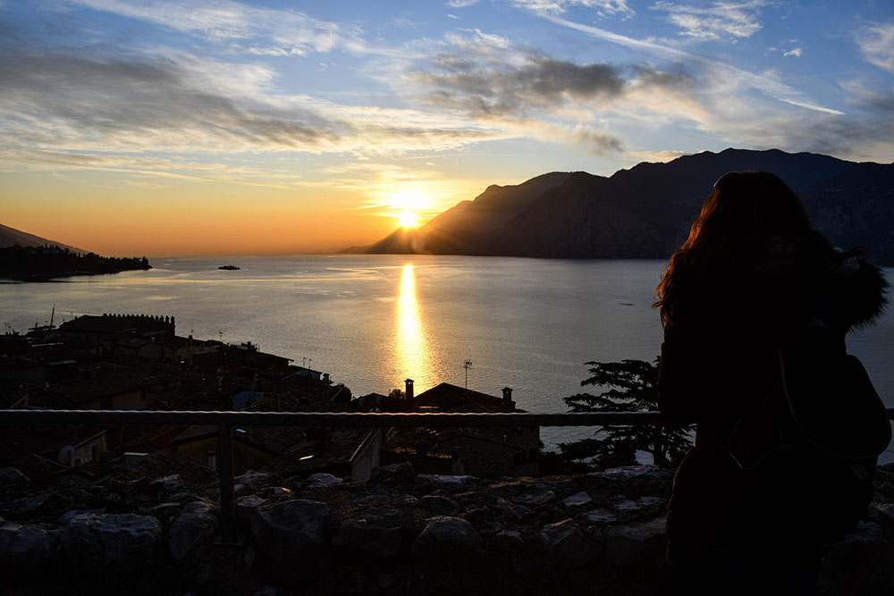 Panorama dalle terrazze del Castello di Malcesine